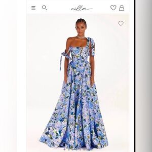 MILLA HYDRANGEA MAXI DRESS (SOLD OUT EVERYWHERE)
